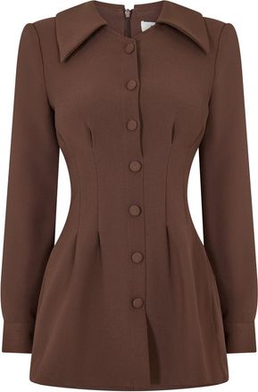 Odd Muse Womens Mus Satin Shift Ld99 in RBrown - Brown - Size X-Large