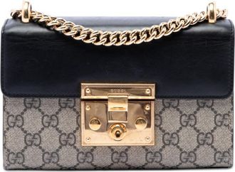 Gucci Pre-owned Gucci Small GG Supreme Padlock Crossbody Ladies OA193ZPLZZP4P9SY