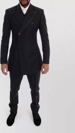 Dolce & Gabbana wool slim-fit double-breasted suit jacket