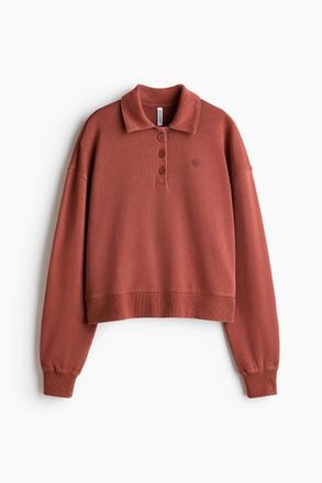 H&M Loose-fit Polo Shirt in Rust Red at Nordstrom, Size Xx-Large