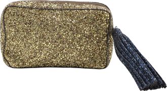 Anya Hindmarch Twinkle Clutch in Gold Glitter