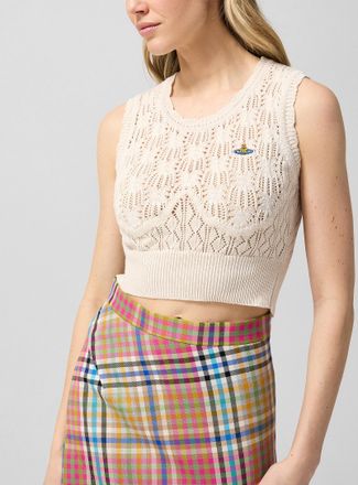 Vivienne Westwood Womens Ella pointelle knit vest
