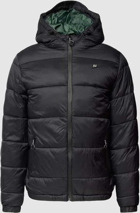 Blend Steppjacke mit Label-Detail in Black, Gr&ouml;&szlig;e L
