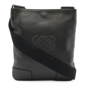 Loewe Vintage, unisex, Zwart, ONE Size, Leer, Pre-owned Leren Crossbodytas