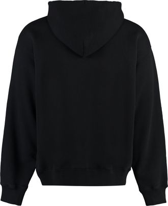 Off-white Mens Black Hooded Sweatshirt Cotton Jumpers Sweater