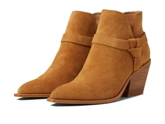 Dolce Vita Nonce Boots Womens Brown Pointed Toe Block Heel Bootie RHS9001