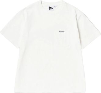 Gramicci Logo Backprint Tee met Voorzak - Heren - T-shirts - Wit - S - Katoen - Tops