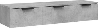 vidaXL Vidaxl - Armario De Pared Madera De Ingenier&iacute;a Gris Hormig&oacute;n 102x30x20cm