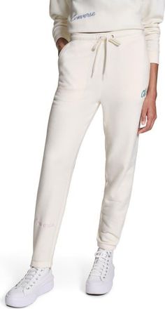 Converse Chuck Taylor Script Joggers in Converse Egret at Nordstrom, Size X-Large