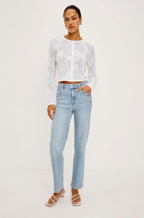 Rails Topanga Straight Jean In Dainty Rose