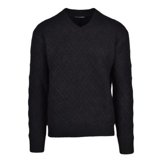 Daniele Alessandrini Truien & Vesten, Heren, Zwart, S, Wol, Maglione a V Sweater