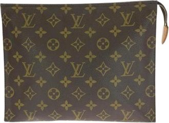 Louis Vuitton Pre-owned Pochette Toilette Monogram Clutch - unisex - Vintage Clutch - Bruin - ONE Size - Vintage