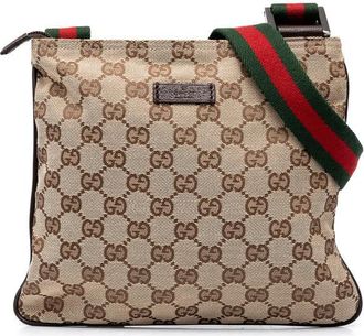 Gucci Pre-owned Gucci GG Canvas Web Crossbody Ladies UK4BK9SUXQ4XEY84