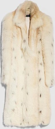Gucci Long Hair Shearling Coat, White, Ready-to-wear