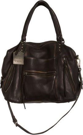 Free People We The Free Emerson Lambskin Leather Tote in Black at Nordstrom