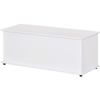 HOMCOM Panca Contenitore Multiuso Legno per Camera Ingresso Bianco 100x40x40cm