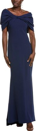 Badgley Mischka Twist Drape Gown