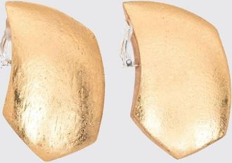 Monies Orecchini Floreva Monies in legno cromato con foglie doro