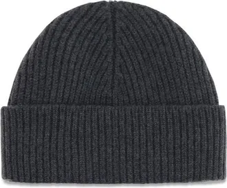 Ami Mens Gray Wool Oves Aries Beanie Accessory