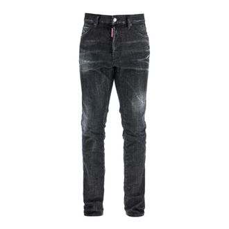Dsquared2 Heren, Jeans, Zwart, Maat: XS Katoen