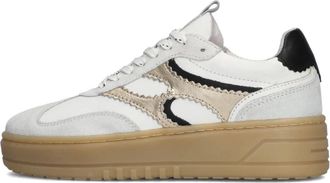 Notre-V Schoenen, Dames, Veelkleurig, 40 EU, Leer, Anemone-63 Lage Sneakers