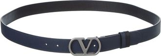 Valentino Vlogo Signature Reversible Leather Belt