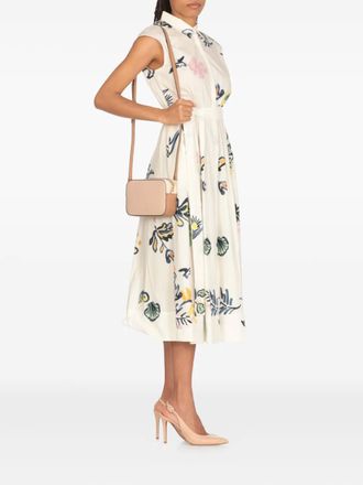 Coccinelle Tebe Tricolor zip-top cross body bag - Pink