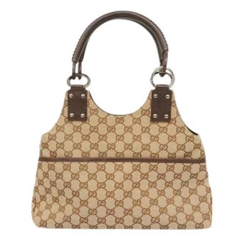Gucci Pre-owned Handbags, female, Brown, Size: ONE SIZE Pre-owned Vintage Handbag