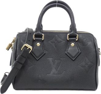 Louis Vuitton Black Monogram Monogram Empreinte Leather Boston Bag (Pre-Owned)