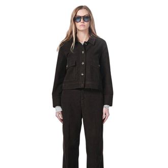 Mason's Giacca Odette in Velluto 500 coste - - Jackets - Donna - Marrone - M