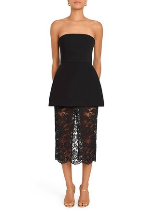 Amanda Uprichard Jada Dress In Black