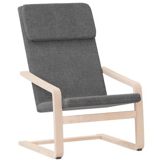 vidaXL Sill&oacute;n De Relax De Tela Gris Oscuro Vidaxl