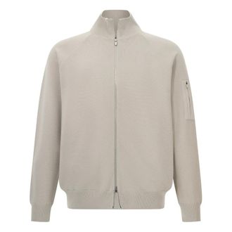 Boggi Milano Truien & Vesten, Heren, Beige, 2Xl, Wol, B Tech Tech Bomberjack van Merinowol