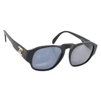Chanel Pre-owned Accessories, female, Black, Size: ONE SIZE Pre-owned Vintage Sunglasses