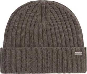 Paul & Shark Beanie - Dames - Hoeden - Bruin - ONE Size - Wol - Accessoires