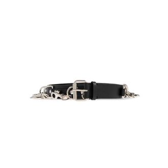VETEMENTS Belts, unisex, Black, Size: 90 CM Leather Belt
