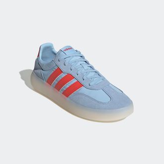 adidas Sneaker ADIDAS SPORTSWEAR BARREDA DECODE, Herren, Gr. 38,5, weiss (clear sky, bright rot, core wei&szlig;), Leder, Textil, Schuhe Sneaker, inspiriert vom De