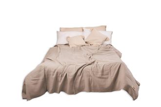 OEM Colcha Decorativa Muslin Gris Tama&ntilde;o 240x210 Matex