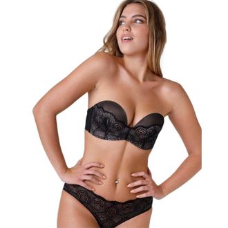 Wonderbra Strapless-bh Glamour voor dames (Zwart)