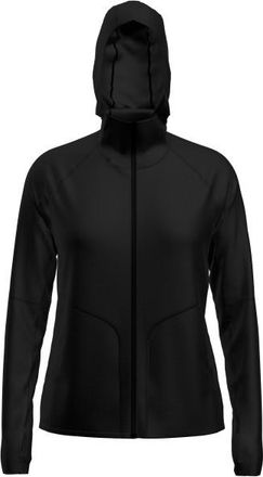Icebreaker 150 MerinoFine Ace L/S Zip Hoodie Merinohoodie f&uuml;r Damen | schwarz
