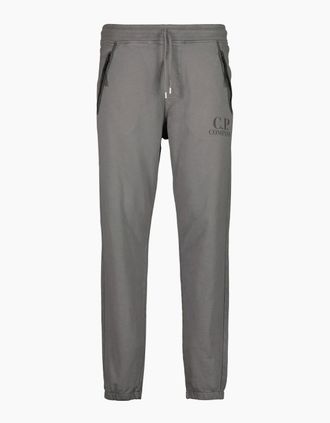 C.P. Company Mens Light Fleece Logo Joggers - Smoked Pearl - Size: 32/30/31