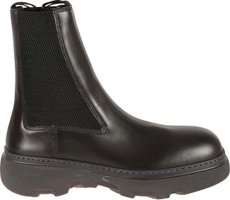 Burberry MF Creeper Chelsea Boots - Heren - Chelseaboots - Zwart - 41 EU - Leer - Schoenen