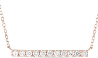 Luxury Bazaar Collana in oro rosa 14 carati con diamanti