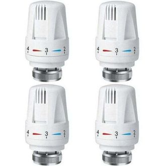 OEM 4 Cabezales Termost&aacute;ticos Para Radiador, V&aacute;lvula Termost&aacute;tica Trv M30 X 1.5 Para Radiador, V&aacute;lvulas Para Radiador Para Sistema De Calefacci&oacute;n Dom&eacute;stic