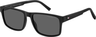 Tommy Hilfiger Mens Th 2142/S Sunglasses, Black, 56/17/145