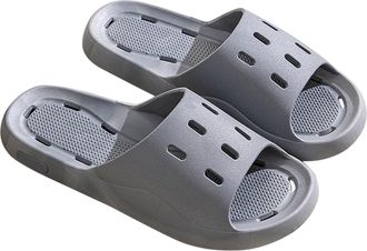 Generic Bathing Slippers Womens Quick-Drying Womens Mens Bathing Slippers with Holes Bathing Shoes Non-Slip Cloud Shoes Drain Holes Bathing Shoes Lightweight 