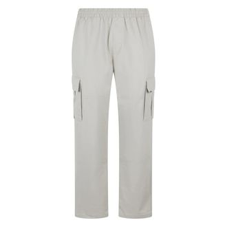 Represent Straight Trousers, male, Gray, Size: XS Cotton Cargo Pants