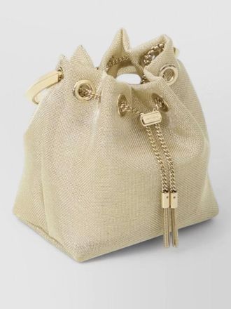 Jimmy Choo London bon bon mesh bucket bag
