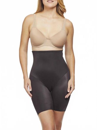 Naomi & Nicole Luxe Shaping High-Waist Thigh Slimmer Shapewear In Black
