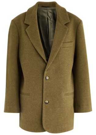BETTTER Andes Wool Blazer - Khaki - S (UK8-10 / S)